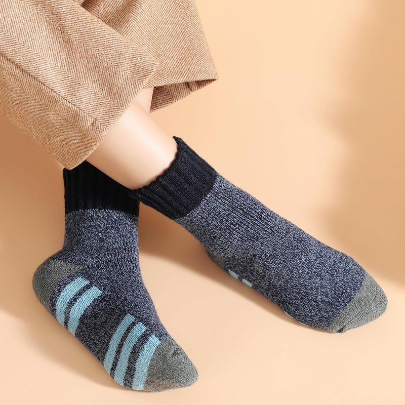 Pleneal Wool Socks for Women - Womens Winter Warm Wool Sock Men Cozy Knit Boots Socks for Women - Image 5